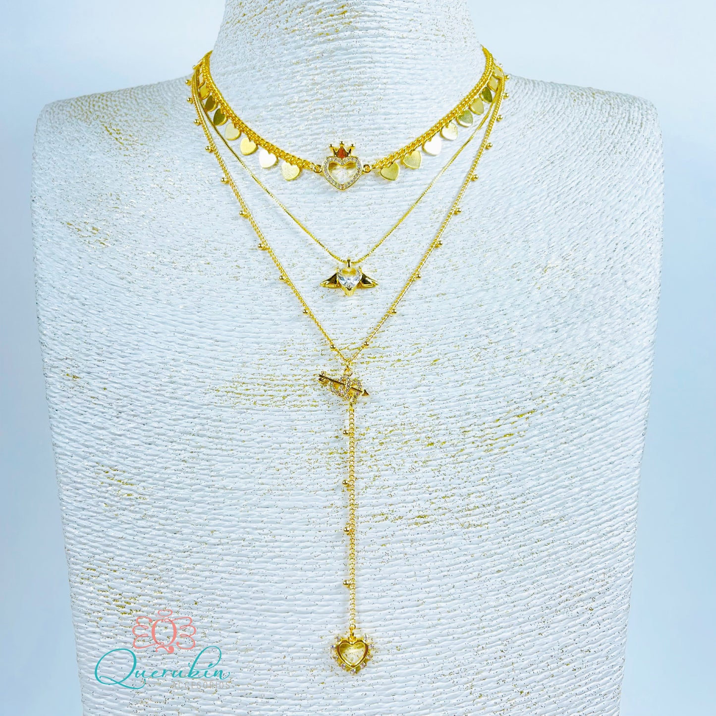 Collar Corona Corazones