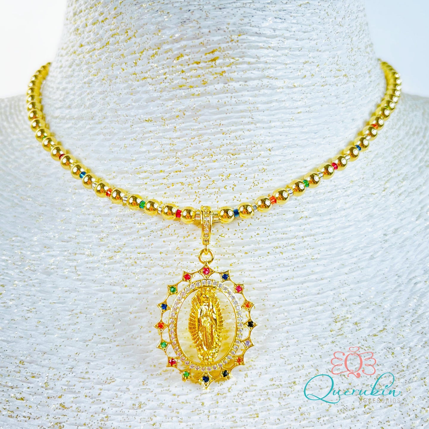 Choker Virgen Guadalupe Colores