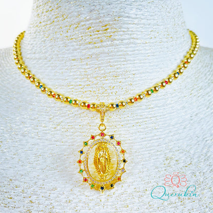 Choker Virgen Guadalupe Colores