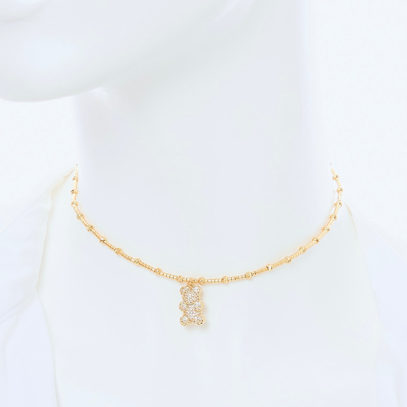 Choker Oso Gomita Dorado