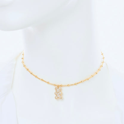 Choker Oso Gomita Dorado